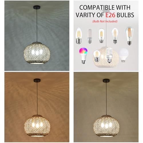 16.94”Rattan Pendant Light