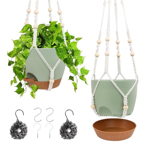 Hanging Planters for Indoor Outdoor Plants (2 Count)