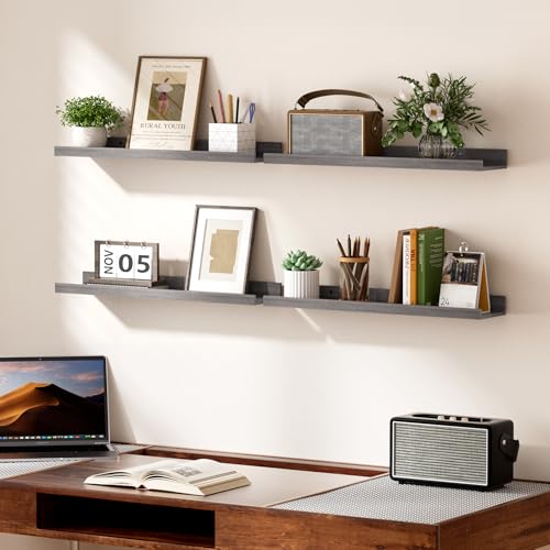 Floating Shelves for Wall Decor and Storage (6 Count)