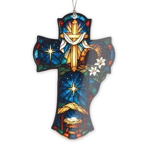 Nativity Cross Christmas Ornament 2026