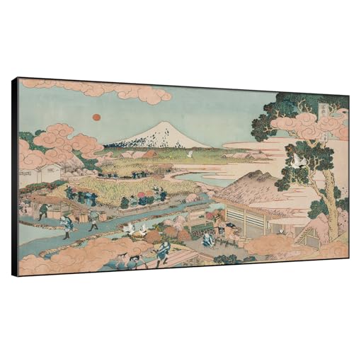 30"x60" Extra Large Framed Wall Art Japanese Ukiyo