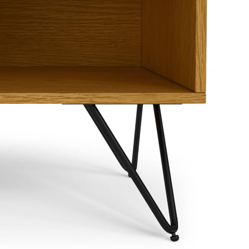 Hunter 20" Wide Bedside Table in Oak Veneer