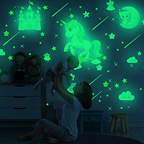 Glow in The Dark Unicorn Stickers