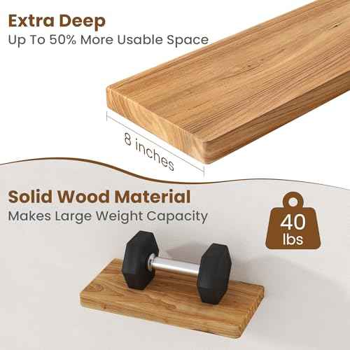 Floating Shelves for Wall (2 Count)