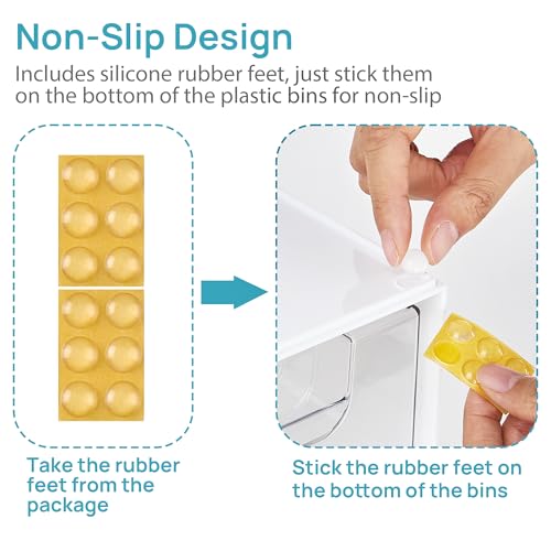 White Stackable Storage Drawers (2 Count)