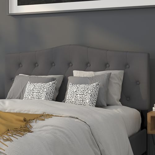 Queen Tufted Fabric Headboard