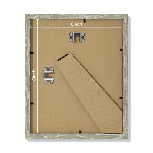 8x10 Picture Frames Set of 9 for Wall Mount & Tabletop (9 Count)