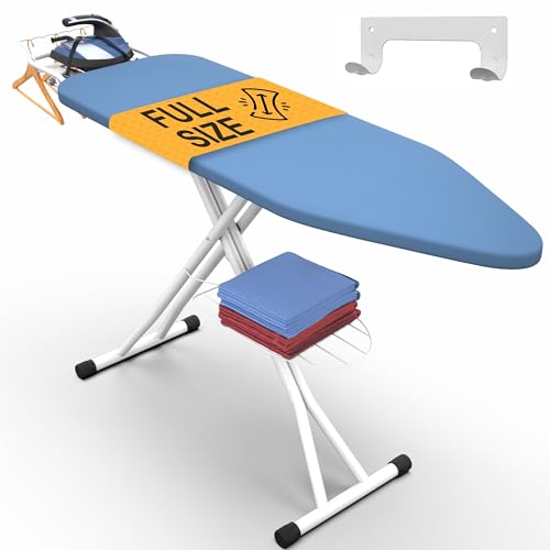 Ironing Board 57" x 15" Foldable with Wall Hanger