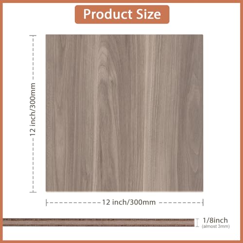 10 Pack Walnut Plywood Sheets 12x12x1 (10 Count)