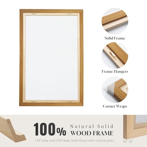 Large Framed Black and Beige Abstract Wall Art for Living Room