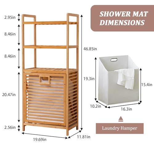 Tilt Out Laundry Hamper with 3 Tier