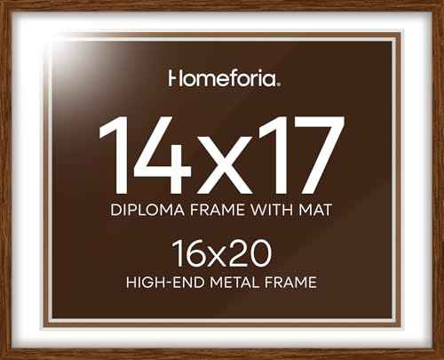 16x20 Brown Oak Diploma Frame
