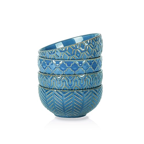 Sureasy Ceramic Cereal Bowls Set of 4 (4 Count)