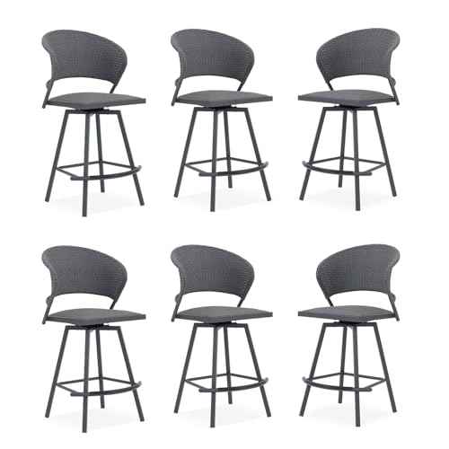 Patio Bar Stool Chairs Set of 6 (6 Count)