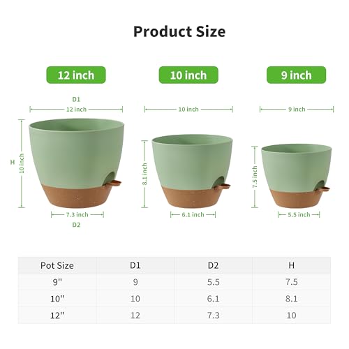 3 Pack Large Planter Pots (3 Count)