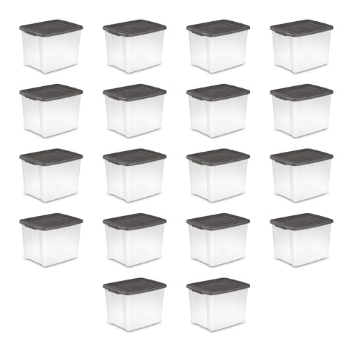 18 Pack Plastic Storage Bins w (18 Count)