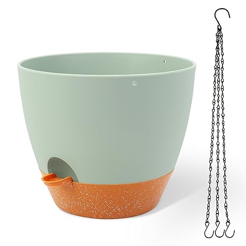 12 Inch Self Watering Hanging Planter
