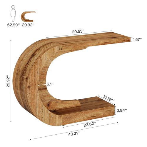 43.3" Mid Century Modern Console Table for Entryway