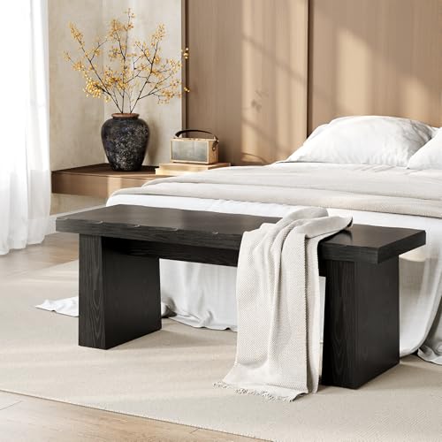 47 Inch Wooden Entryway Bench