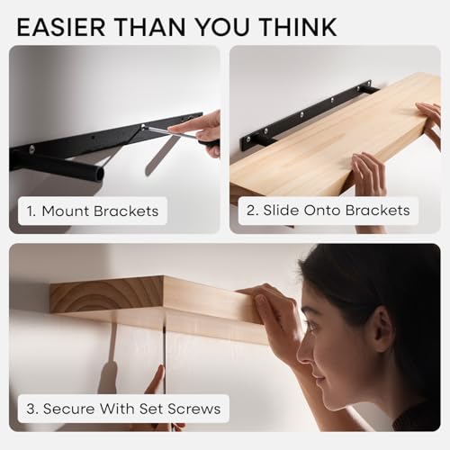 16 Inch Floating Shelves (4 Count)