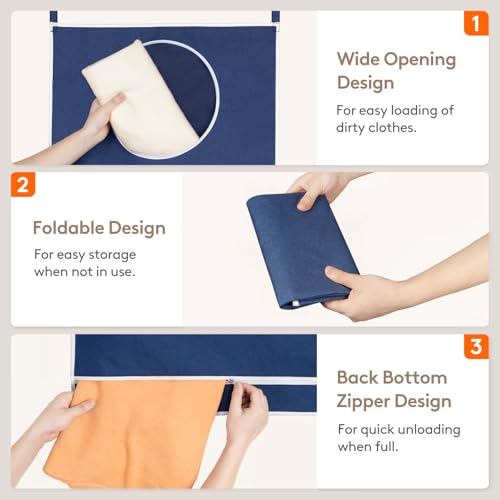 1 Pack Over Door Laundry Hamper