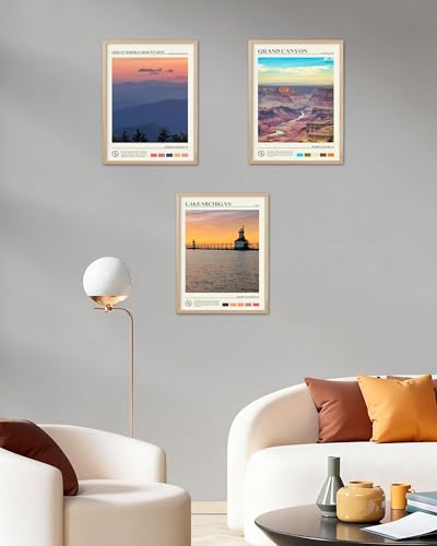 12x16IN Grand Canyon Landscape Framed Wall Art Nature Decor 1Pack
