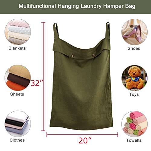 Linen Hanging Laundry Bag