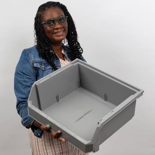 Extra Large Stackable Plastic Storage Bins (4 Count)