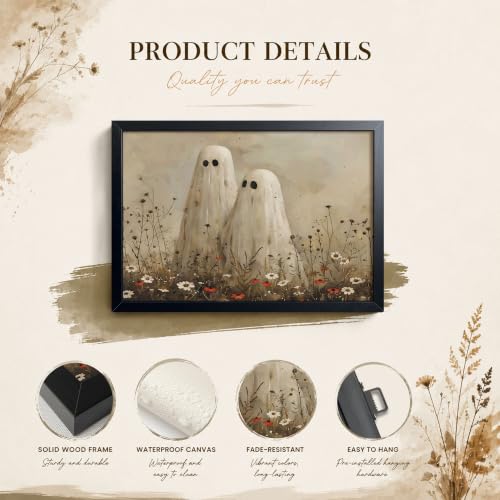 Framed Halloween Canvas Wall Art