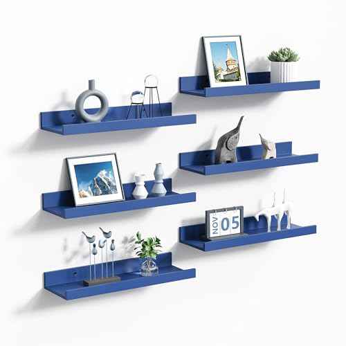 Floating Shelves for Wall Decor Storage (6 Count)