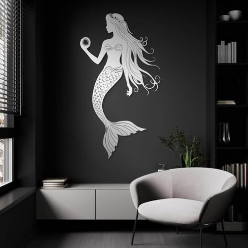 Metal Mermaid Wall Decor