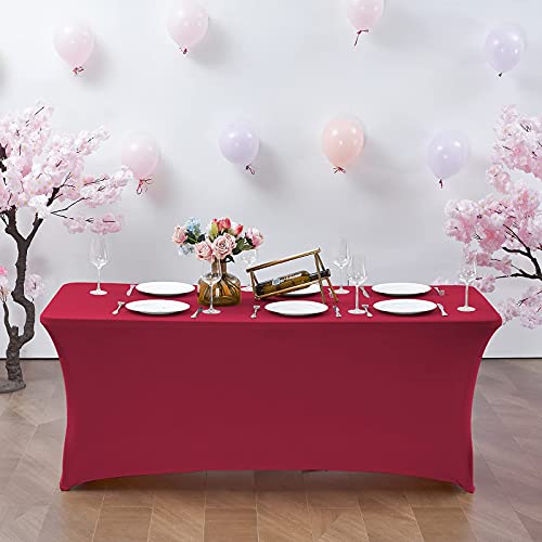 6FT Stretch Spandex Fitted Tablecloth