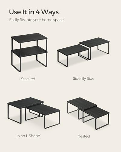 Cabinet Organizer Shelf (4 Count)