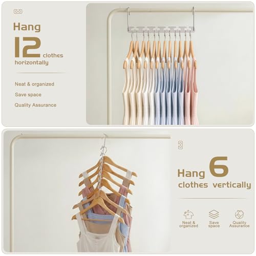 20 Pack Space Saving Hangers for Clothes (20 Count)