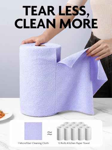 Microfiber Cleaning Cloth Roll (75 Count)