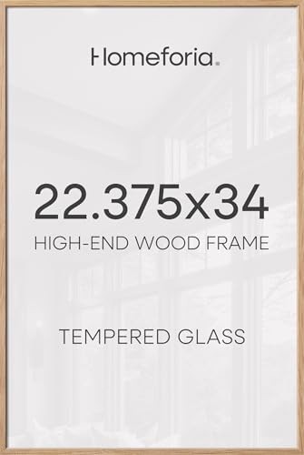 22.375x34 Natural Oak Puzzle Poster Frame