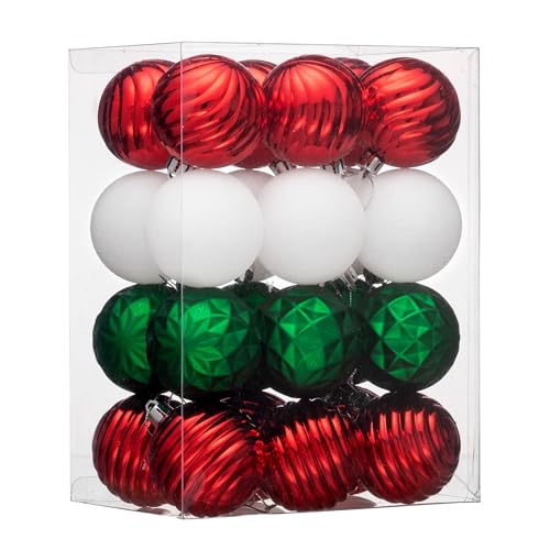 24ct Christmas Ornaments Tree Decorations Set 2.36 Inch (24 Count)
