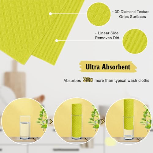 Swedish Dishcloths for Kitchen (6 Count)