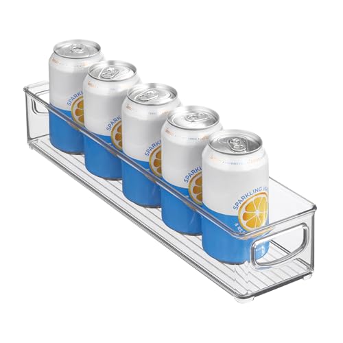 Slim Clear Plastic Storage Bin Organizer