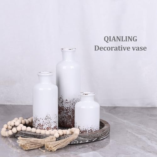Gray Ceramic Vase Set (3 Count)