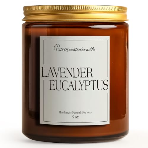 Lavender Eucalyptus Scented Candle for Home (14 Ounce)