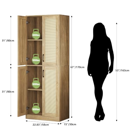 Rattan Pantry Cabinet