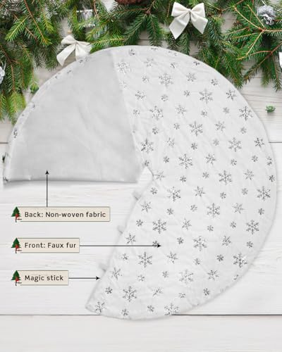 72 Inches Faux Fur Christmas Tree Skirt