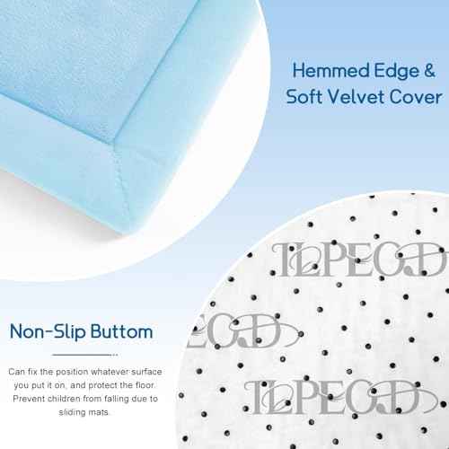 Baby Play Mat for Floor Nursery Muscle Area Rug Playroom Rug 47"x47" Elastic Foam 1.3" Thick Crawling Mat for Babies