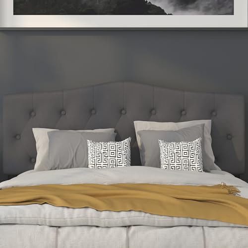 Queen Tufted Fabric Headboard