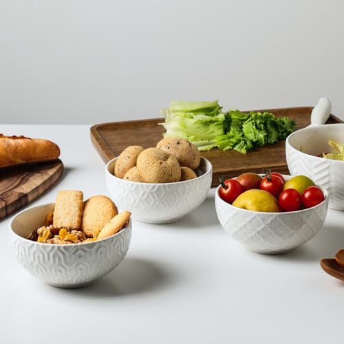 Sureasy Ceramic Ice Cream Bowls Set of 4 (4 Count)