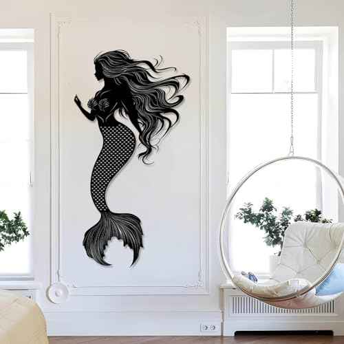 Metal Mermaid Wall Decor
