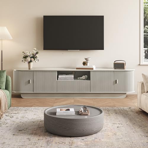 86.6'' Fluted TV Stand for 55