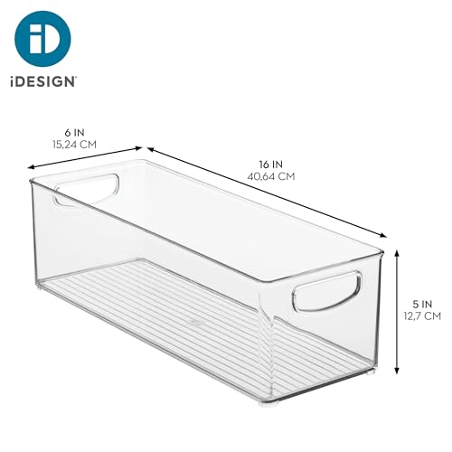 Plastic Stackable Pantry Bin with Handles (2 Count)
