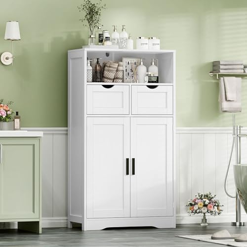 Bathroom Storage Cabinet with 2 Drawers